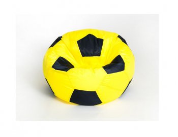 Кресло-мешок Мяч малый желто-черное в Снежинске - snezhinsk.mebel-74.com | фото