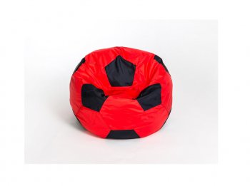 Кресло-мешок Мяч малый красно-черное в Снежинске - snezhinsk.mebel-74.com | фото