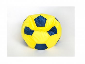 Кресло-мешок Мяч малый желто-синее в Снежинске - snezhinsk.mebel-74.com | фото