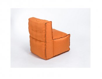 Модульное кресло Комфорт Колор прямое оранжевое в Снежинске - snezhinsk.mebel-74.com | фото