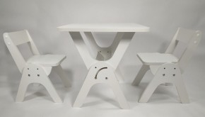Детский растущий стол-парта и два стула Я САМ "Умка-Дуо" (Белый) в Снежинске - snezhinsk.mebel-74.com | фото