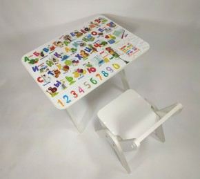 Детский растущий стол-парта и стул Я САМ "Умка" (Алфавит) в Снежинске - snezhinsk.mebel-74.com | фото