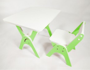 Детский растущий стол-парта и стул Я САМ "Умка" (Зеленый) в Снежинске - snezhinsk.mebel-74.com | фото