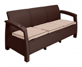 Диван Yalta Premium Sofa 3 Set (Ялта) шоколадный (+подушки под спину) в Снежинске - snezhinsk.mebel-74.com | фото