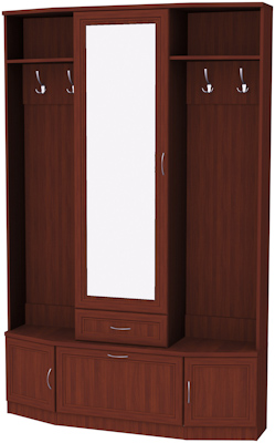 Шкаф для прихожей с зеркалом арт.600 в Снежинске - snezhinsk.mebel-74.com | фото