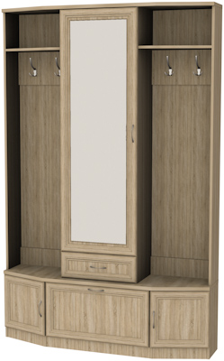 Шкаф для прихожей с зеркалом арт.600 в Снежинске - snezhinsk.mebel-74.com | фото