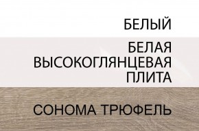 Комод 2D-1S/TYP 34, LINATE ,цвет белый/сонома трюфель в Снежинске - snezhinsk.mebel-74.com | фото