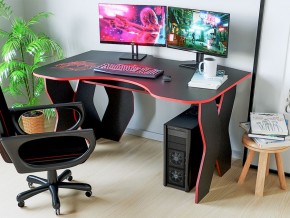 Компьютерный стол КЛ №9.0 (Черный/Красный) в Снежинске - snezhinsk.mebel-74.com | фото