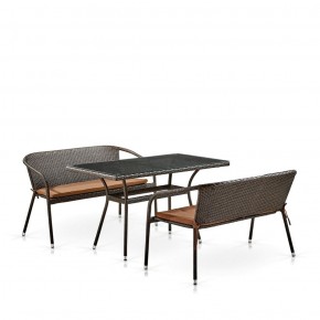 Комплект мебели из иск. ротанга T286A/S139A-W53 Brown в Снежинске - snezhinsk.mebel-74.com | фото