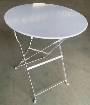 Комплект садовой мебели OTS-001R (стол + 2 стула) металл в Снежинске - snezhinsk.mebel-74.com | фото