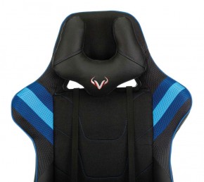 Кресло игровое Бюрократ VIKING 4 AERO BLUE черный/синий в Снежинске - snezhinsk.mebel-74.com | фото