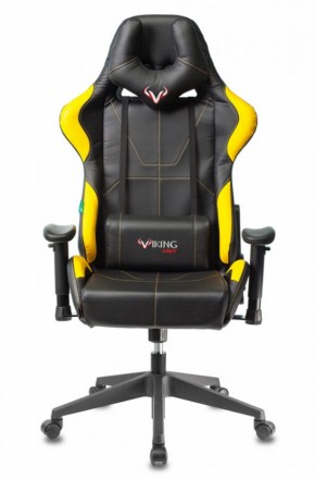 Кресло игровое Бюрократ VIKING 5 AERO YELLOW черный/желтый в Снежинске - snezhinsk.mebel-74.com | фото