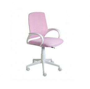 Кресло Ирис White сетка/ткань розовая в Снежинске - snezhinsk.mebel-74.com | фото