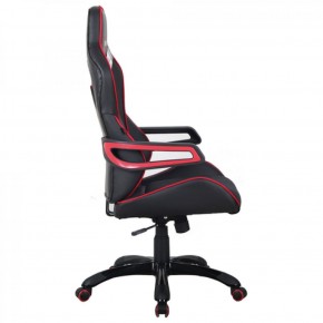Кресло компьютерное BRABIX Nitro GM-001 (ткань/экокожа) черное, вставки красные (531816) в Снежинске - snezhinsk.mebel-74.com | фото