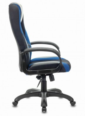 Кресло компьютерное BRABIX PREMIUM "Rapid GM-102" (экокожа/ткань, черное/синее) 532106 в Снежинске - snezhinsk.mebel-74.com | фото