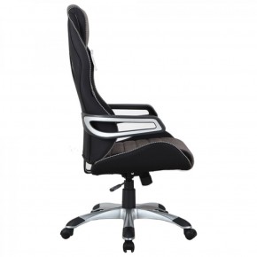 Кресло компьютерное BRABIX Techno GM-002 (ткань) черное/серое, вставки белые (531815) в Снежинске - snezhinsk.mebel-74.com | фото