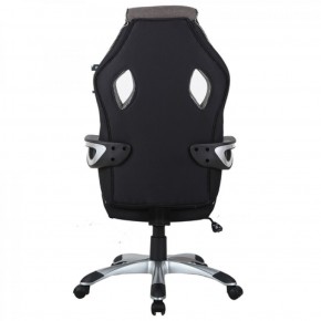 Кресло компьютерное BRABIX Techno GM-002 (ткань) черное/серое, вставки белые (531815) в Снежинске - snezhinsk.mebel-74.com | фото