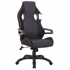 Кресло компьютерное BRABIX Techno Pro GM-003 (ткань черное/серое, вставки оранжевые) 531813 в Снежинске - snezhinsk.mebel-74.com | фото