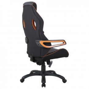 Кресло компьютерное BRABIX Techno Pro GM-003 (ткань черное/серое, вставки оранжевые) 531813 в Снежинске - snezhinsk.mebel-74.com | фото