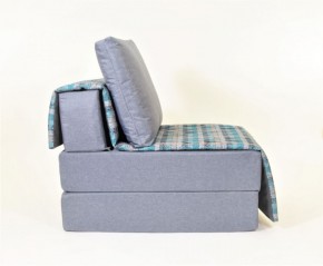 Кресло-кровать бескаркасное Харви (серый-квадро азур) в Снежинске - snezhinsk.mebel-74.com | фото