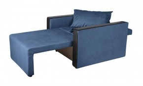Кресло-кровать Милена с подлокотниками (синий) Велюр в Снежинске - snezhinsk.mebel-74.com | фото