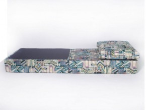 Кресло-кровать-пуф бескаркасное Окта (Велюр принт 2) в Снежинске - snezhinsk.mebel-74.com | фото