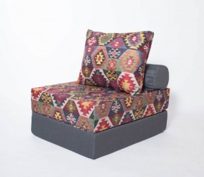 Кресло-кровать-пуф бескаркасное Прайм (мехико серый-графит) в Снежинске - snezhinsk.mebel-74.com | фото