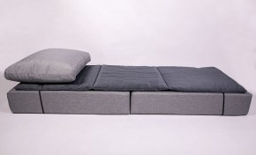 Кресло-кровать-пуф бескаркасное Прайм (мехико серый-графит) в Снежинске - snezhinsk.mebel-74.com | фото
