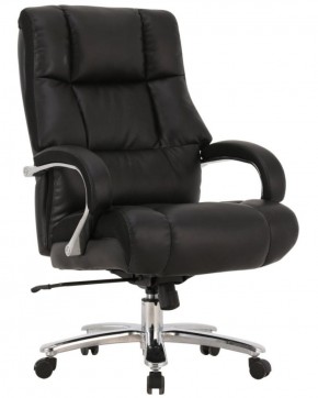 Кресло офисное BRABIX PREMIUM "Bomer HD-007" (рециклированная кожа, хром, черное) 531939 в Снежинске - snezhinsk.mebel-74.com | фото