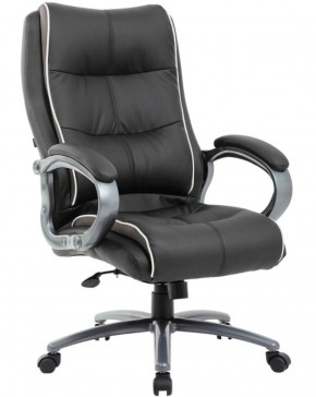 Кресло офисное BRABIX PREMIUM "Strong HD-009" (экокожа черная, ткань серая) 531945 в Снежинске - snezhinsk.mebel-74.com | фото