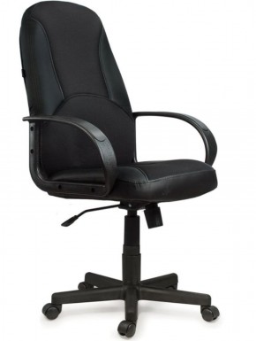 Кресло офисное BRABIX "City EX-512" (кожзам черный, ткань черная) 531407 в Снежинске - snezhinsk.mebel-74.com | фото