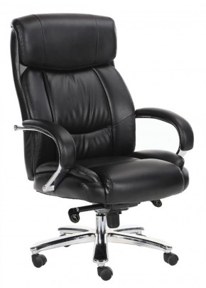 Кресло офисное BRABIX "Direct EX-580" (хром/рециклированная кожа/черное) 531824 в Снежинске - snezhinsk.mebel-74.com | фото