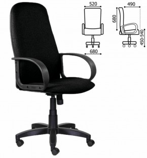 Кресло офисное BRABIX "Praktik EX-279" (ткань/кожзам, черное) 532017 в Снежинске - snezhinsk.mebel-74.com | фото