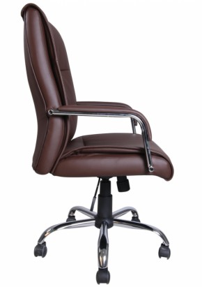 Кресло офисное BRABIX "Space EX-508" (экокожа, хром, коричневое) 531164 в Снежинске - snezhinsk.mebel-74.com | фото