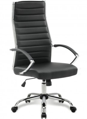 Кресло офисное BRABIX "Style EX-528", экокожа, хром, черное, 531947 в Снежинске - snezhinsk.mebel-74.com | фото