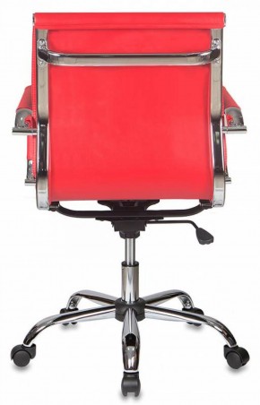 Кресло руководителя Бюрократ CH-993-LOW/RED красный в Снежинске - snezhinsk.mebel-74.com | фото