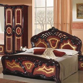 Кровать 2-х спальная 1600*2000 Роза, без основания (01.116) могано в Снежинске - snezhinsk.mebel-74.com | фото