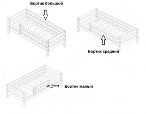 Кровать 2-х ярусная Сонечка с бортиками (лестница наклонная) в Снежинске - snezhinsk.mebel-74.com | фото