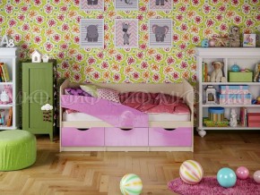 Кровать Бабочки (Сиреневый металлик) 1600 в Снежинске - snezhinsk.mebel-74.com | фото