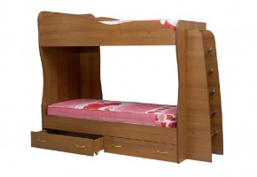 Кровать детская 2-х ярусная Юниор-1 (800*2000) ЛДСП в Снежинске - snezhinsk.mebel-74.com | фото