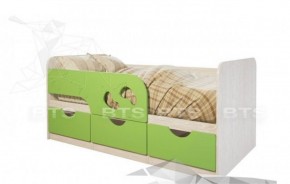Кровать детская Минима Лего 1.86 (крем/дуб атланта) в Снежинске - snezhinsk.mebel-74.com | фото