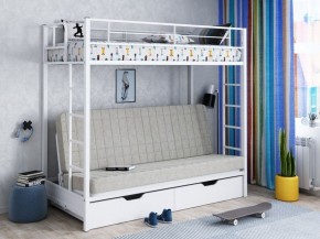 Кровать двухъярусная с диваном "Мадлен-ЯЯ" с ящиками в Снежинске - snezhinsk.mebel-74.com | фото