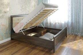 Кровать КР-1033 с мягким изголовьем в Снежинске - snezhinsk.mebel-74.com | фото