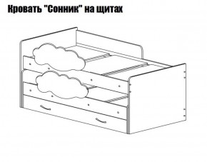 Кровать выкатная Соник (800*1900) в Снежинске - snezhinsk.mebel-74.com | фото