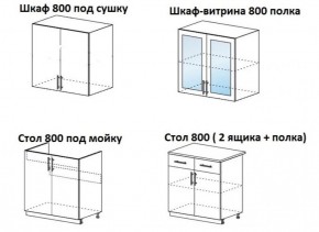 ЛИЗА-1 Кухонный гарнитур 1.6 в Снежинске - snezhinsk.mebel-74.com | фото