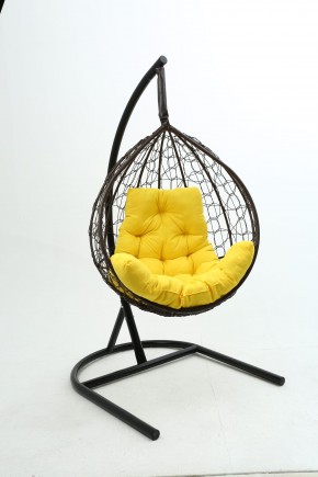 Подвесное кресло Бароло (коричневый/желтый) в Снежинске - snezhinsk.mebel-74.com | фото