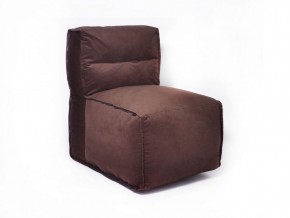 Прямое модульное бескаркасное кресло Комфорт (Шоколад велюр) в Снежинске - snezhinsk.mebel-74.com | фото