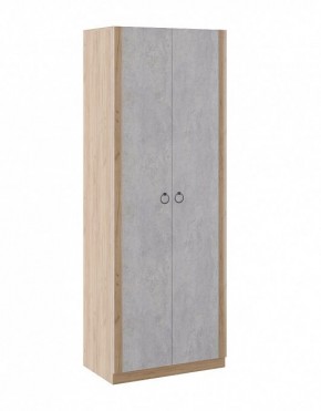 Шкаф 2 двери Глэдис М22 (Дуб Золотой/Цемент светлый) в Снежинске - snezhinsk.mebel-74.com | фото