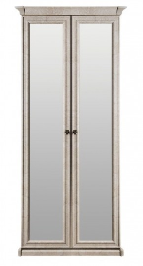 Шкаф 2-х створчатый с Зеркалом Афина (крем корень) в Снежинске - snezhinsk.mebel-74.com | фото