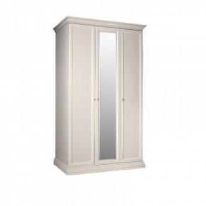 Шкаф 3-х дверный для платья и белья (1 зеркало) Амели штрих-лак (АМШ1/3) в Снежинске - snezhinsk.mebel-74.com | фото